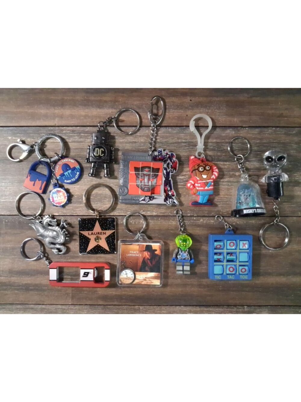 Random Keychain Lot Various Character Theme Country Chocolate Transformer Other